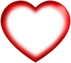 Heart Red Border PNG Transparent Clipart