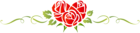 Heart Rose Floral Ornament PNG Clip Art