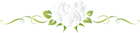 Heart Rose White Floral Ornament PNG Clip Art