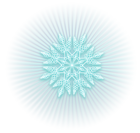 Ice Blue Shining Snowflake PNG Clipart Picture