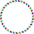 Multicolor Round Border Transparent PNG Clip Art