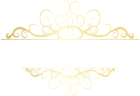 Ornate Gold Element PNG Clipart