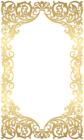 Ornate Gold Frame PNG Clipart