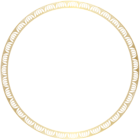 Ornate Round Gold Frame PNG Clipart