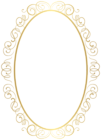 Oval Deco Frame Border PNG Clipart
