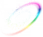 Oval Rainbow Effect PNG Picture