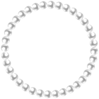 Pearl Round Frame PNG Transparent Clipart