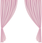 Pink Curtains PNG Transparent Clipart