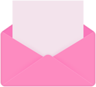 Pink Envelope PNG Clipart