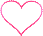 Pink Heart Border Frame Transparent PNG Clip Art