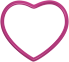 Pink Heart Frame Border PNG Clipart