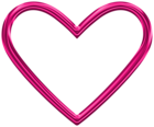 Pink Heart Shape Border PNG Clipart