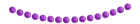 Purple Beads Decor PNG Clipart