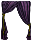Purple Curtain Decor PNG Clipart Picture