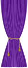 Purple Curtain Decorative Transparent Image
