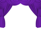 Purple Curtains PNG Transparent Clipart