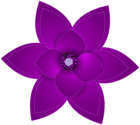 Purple Deco Flower Transparent PNG Clip Art Image
