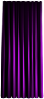 Purple Single Curtain PNG Clip Art Image