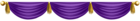 Purple Upper Curtain Decoration Transparent Image