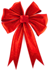 Red Bow with Ornaments Decor PNG Clipart