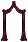 Red Curtain Decor PNG Clipart Picture