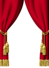 Red Curtain Decoration PNG Clipart