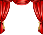 Red Curtain PNG Transparent Clip Art Image