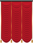 Red Curtain Transparent Clip Art