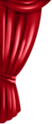 Red Curtain Transparent Clip Art Image
