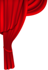 Red Curtain Transparent Clip Art Image
