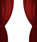 Red Curtain Transparent PNG Clip Art Image
