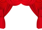 Red Curtains PNG Transparent Clipart