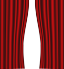 Red Curtains Transparent PNG Clip Art Image