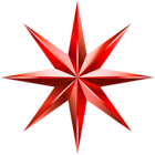 Red Decorative Star PNG Clip Art Image
