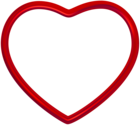 Red Heart Frame Border PNG Clipart