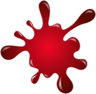 Red Paint Splatter PNG Clipart