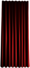 Red Single Curtain PNG Clip Art Image