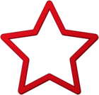 Red Star Border Frame PNG Clip Art