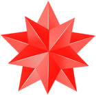 Red Star Decor PNG Clipart