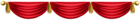 Red Upper Curtain Decoration Transparent Image