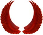 Red Wings PNG Transparent Clipart