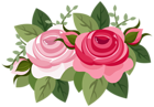 Rose Decor Clip Art PNG Image