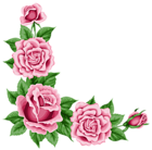 Roses Corner Decoration PNG Clipart Picture