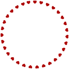 Round Border with Hearts PNG Clipart