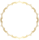 Round Deco Border Frame PNG Clipart