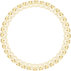 Round Frame Gold Transparent PNG Clip Art
