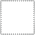 Silver Chain Frame Border PNG Clipart