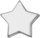 Silver Star PNG Clipart