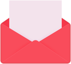Soft Red Envelope PNG Clipart