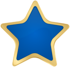 Star Blue Gold PNG Clipart